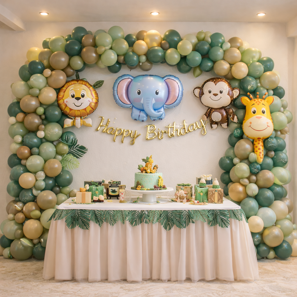 Jungle Joy Balloon Decoration in Delhi