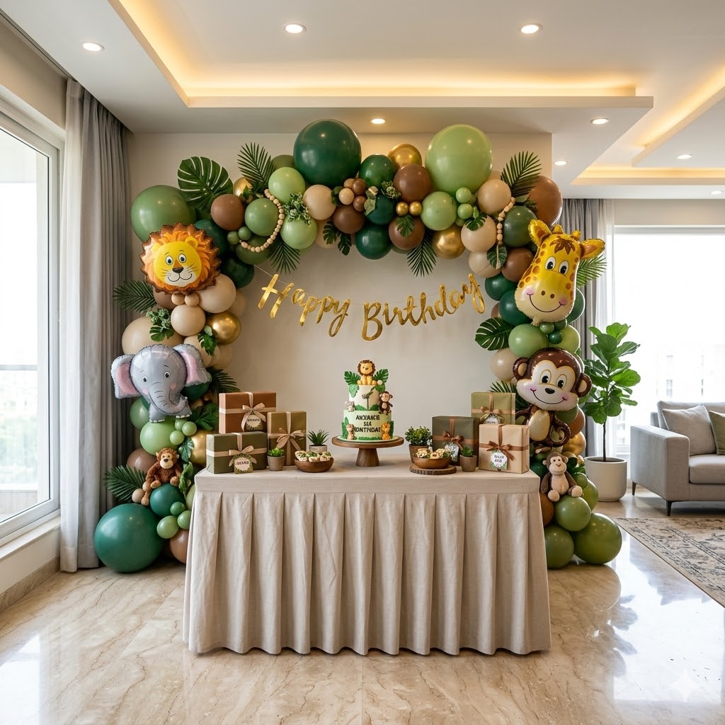 Jungle Theme for Kids Birthday in Delhi
